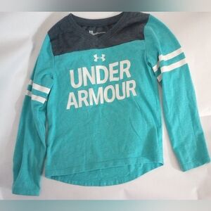 Under Armour Long Sleeve V-Neck Girls Shirt Size 4